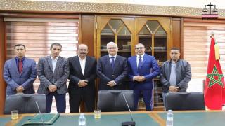 استقبال وزير التجهيز و الماء لرئيس جماعة بني حسان